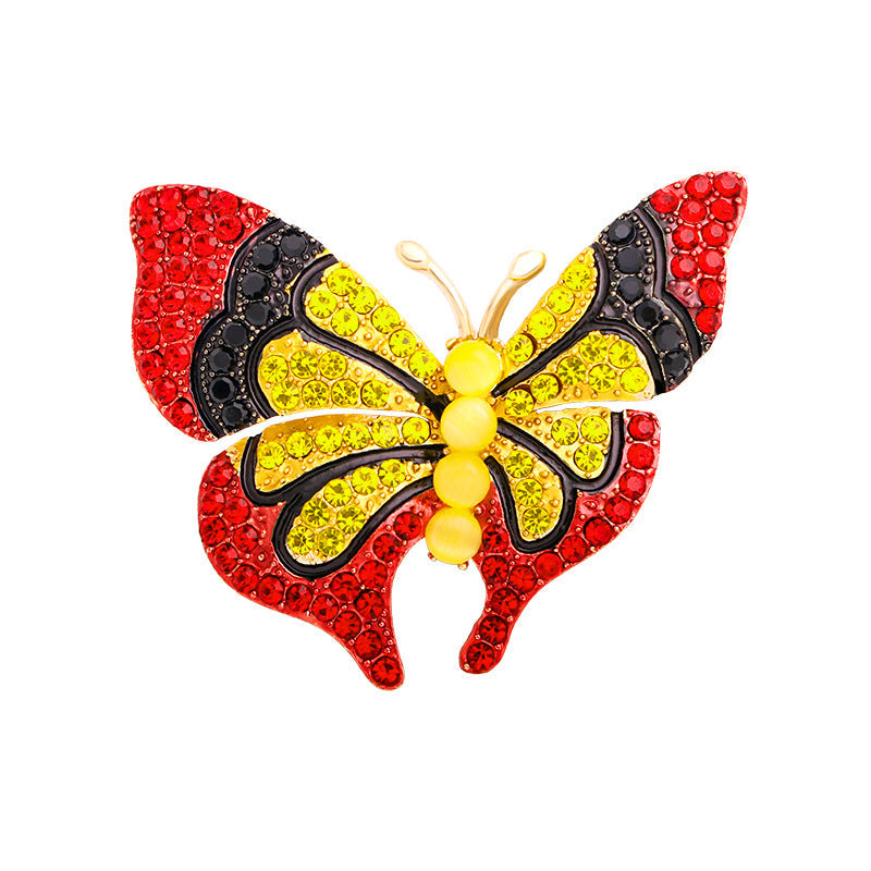 Butterfly Rhinestone Brooch PA3685