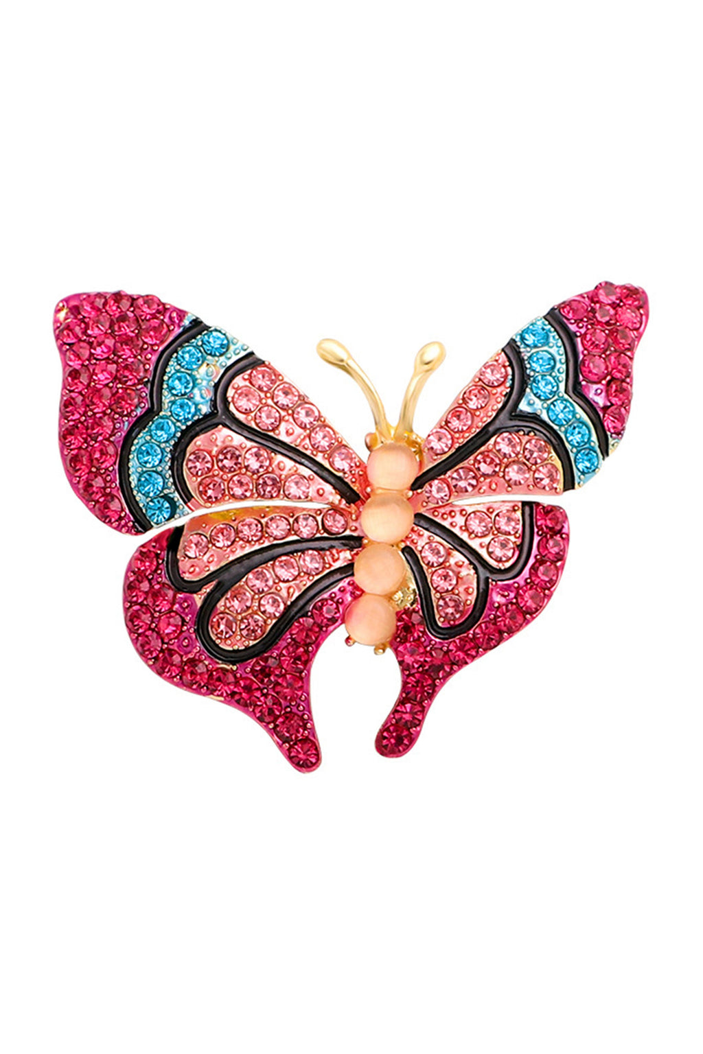 Butterfly Rhinestone Brooch PA3685