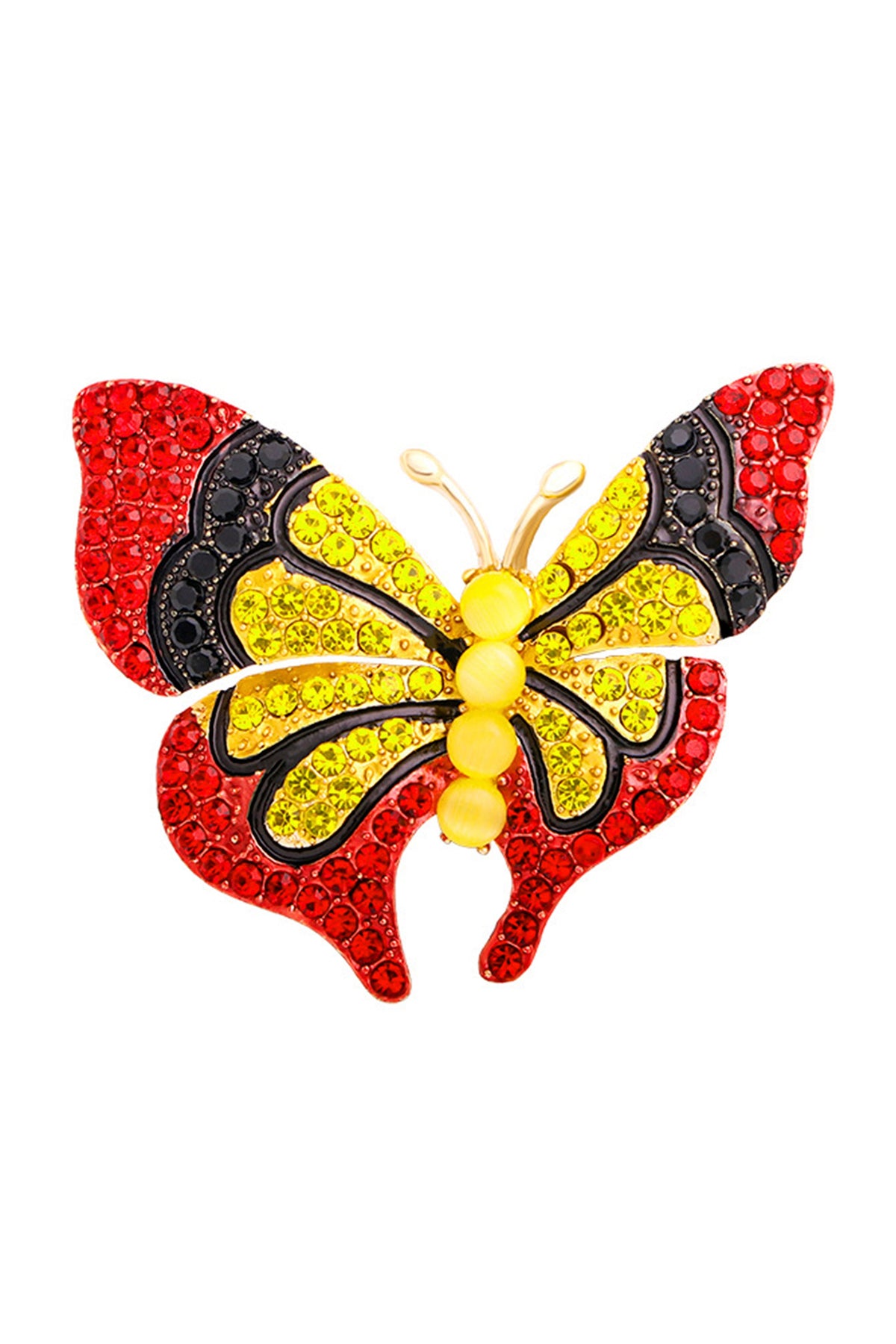 Butterfly Rhinestone Brooch PA3685