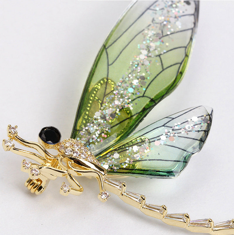 Dragonfly Rhinestone Brooch PA3692