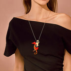 Seahorse Penguin Rhinestone Brooch PA3697