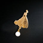 Dancer Girl Pearl Brooch PA3698