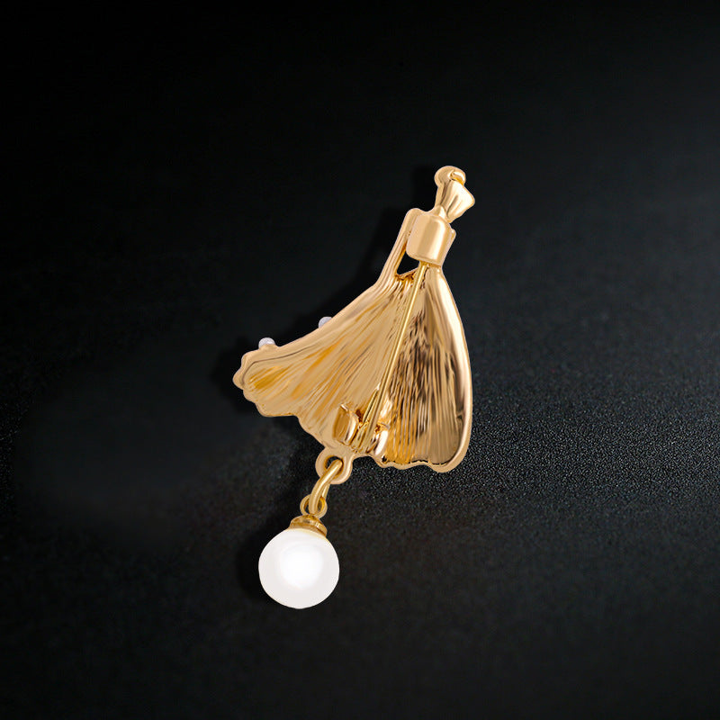 Dancer Girl Pearl Brooch PA3698