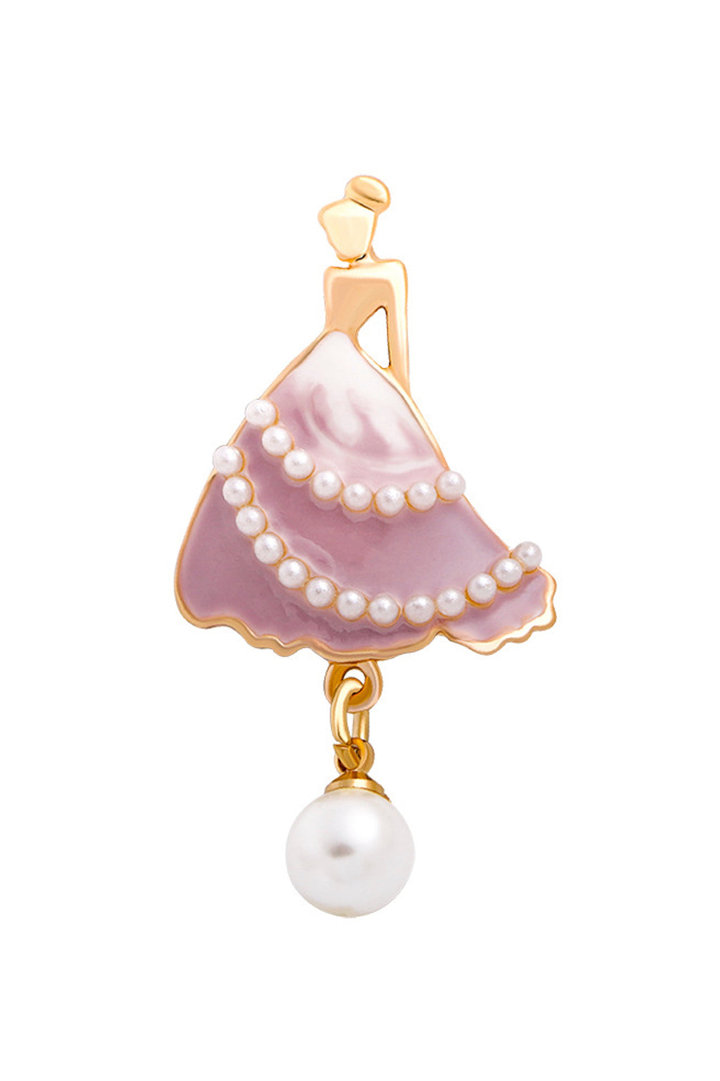 Dancer Girl Pearl Brooch PA3698