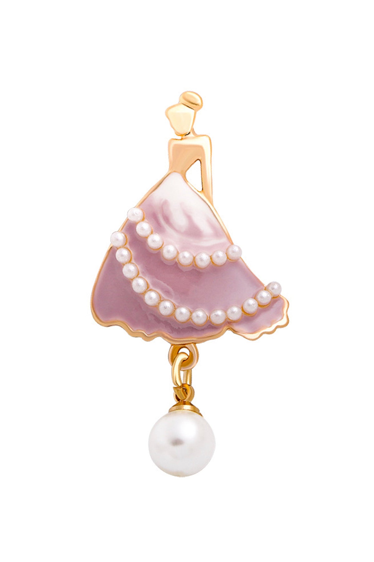 Dancer Girl Pearl Brooch PA3698