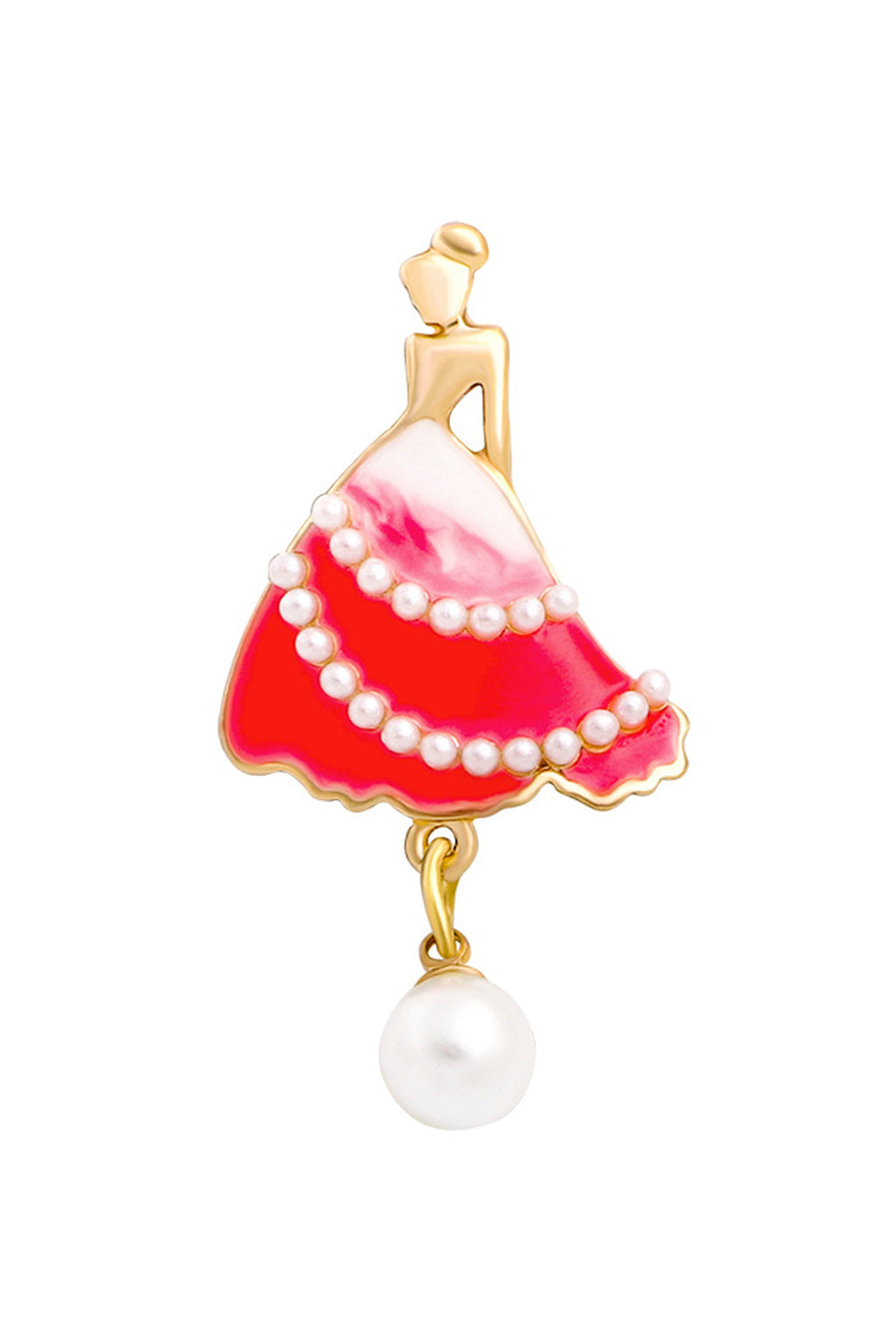 Dancer Girl Pearl Brooch PA3698