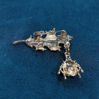 Leaf Ladybug Alloy Brooch PA3767