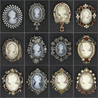 Baroque Portrait Brooch PA3778 - view 5