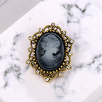 Baroque Portrait Brooch PA3784