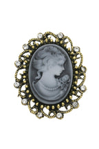 Baroque Portrait Brooch PA3784 - view 2