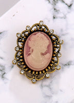 Baroque Portrait Brooch PA3784
