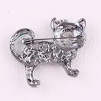 Cat Rhinestone Brooch PA3861 - view 6