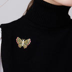 Butterfly Rhinestone Alloy Brooch PA3994