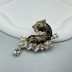 Tiger Rhinestone Brooch PA4003