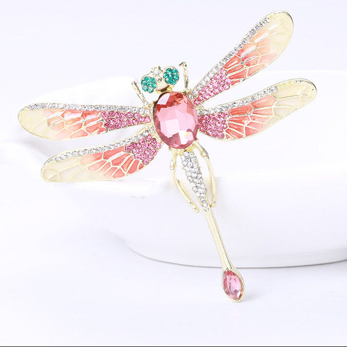 Dragonfly Rhinestone Brooch PA4019