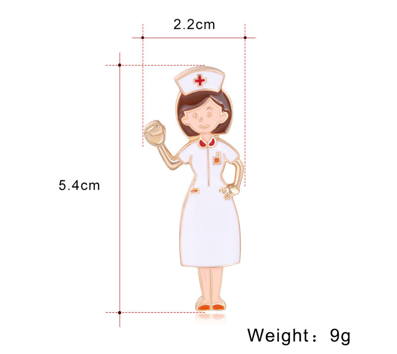 Nurse Alloy Brooch PA4050