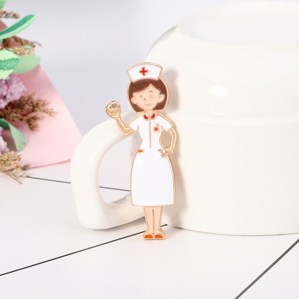 Nurse Alloy Brooch PA4050