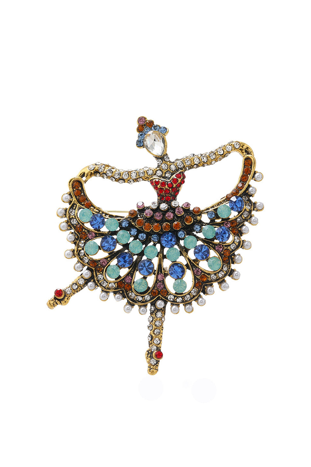 Girl Alloy Rhinestone Brooch PA4068