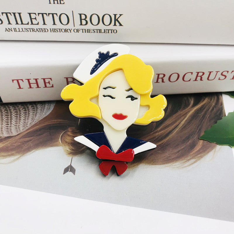 Monroe Acrylic Brooch PA4080