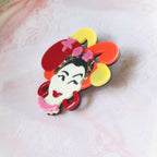 Girl Acrylic Brooch PA4086