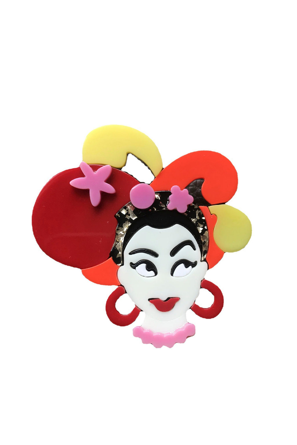 Girl Acrylic Brooch PA4086