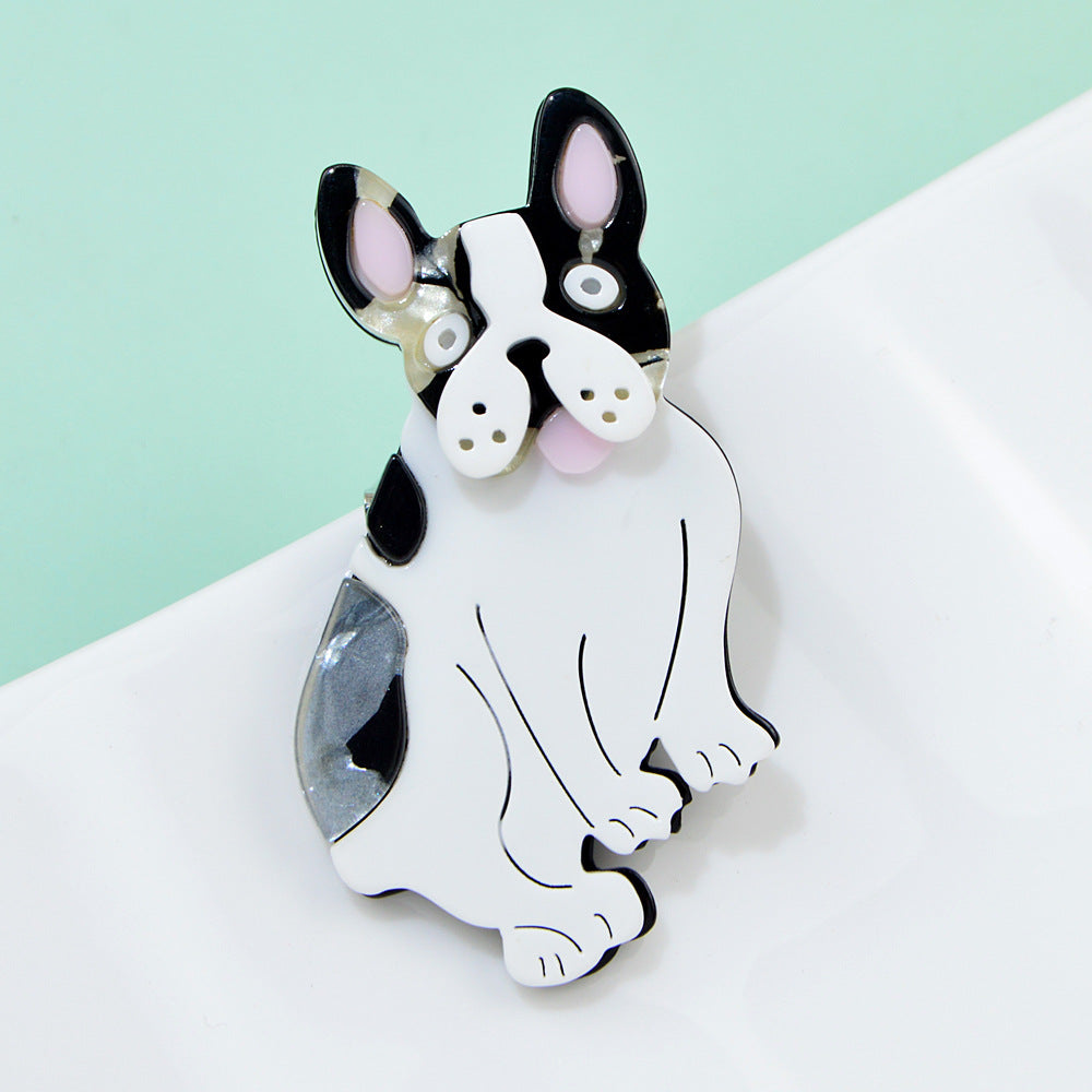 Shar Pei Dog Acrylic Brooch PA4093
