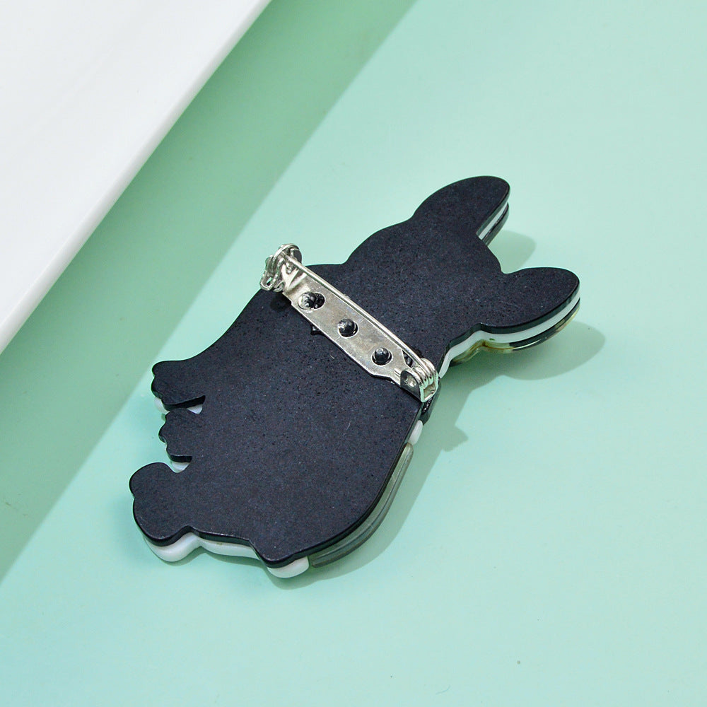Shar Pei Dog Acrylic Brooch PA4093