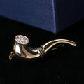 Tobacco Pipe Alloy Brooch PA4116