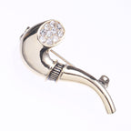 Tobacco Pipe Alloy Brooch PA4116