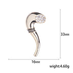 Tobacco Pipe Alloy Brooch PA4116