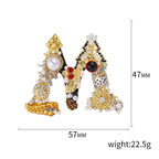 Alphabet Rhinesotne Brooch PA4118