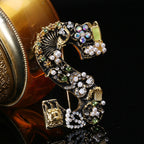 Alphabet Rhinesotne Brooch PA4118