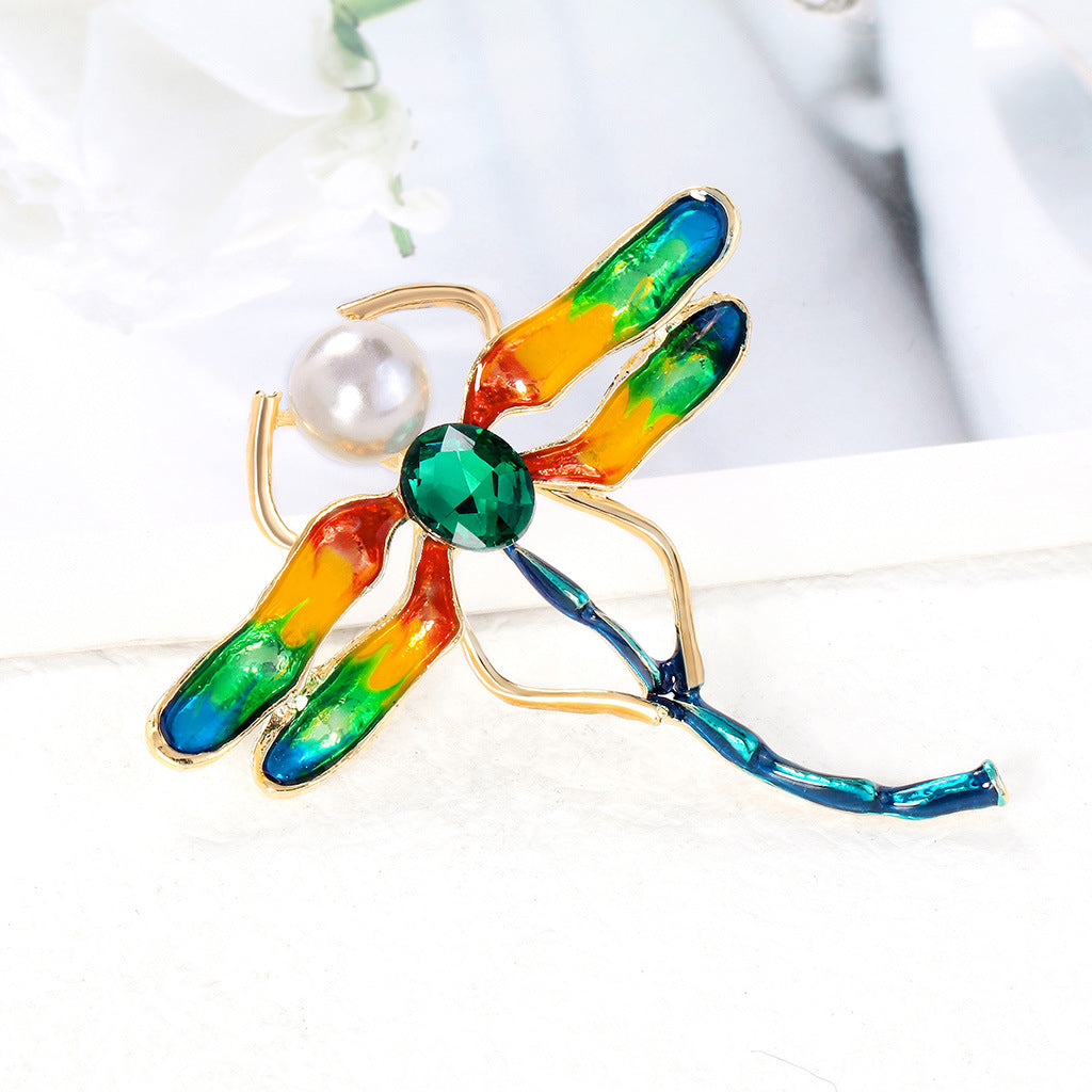 Dragonfly Rhinestone Brooch PA4188