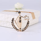 Libra Alloy Brooch PA4282