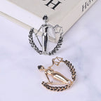 Libra Alloy Brooch PA4282