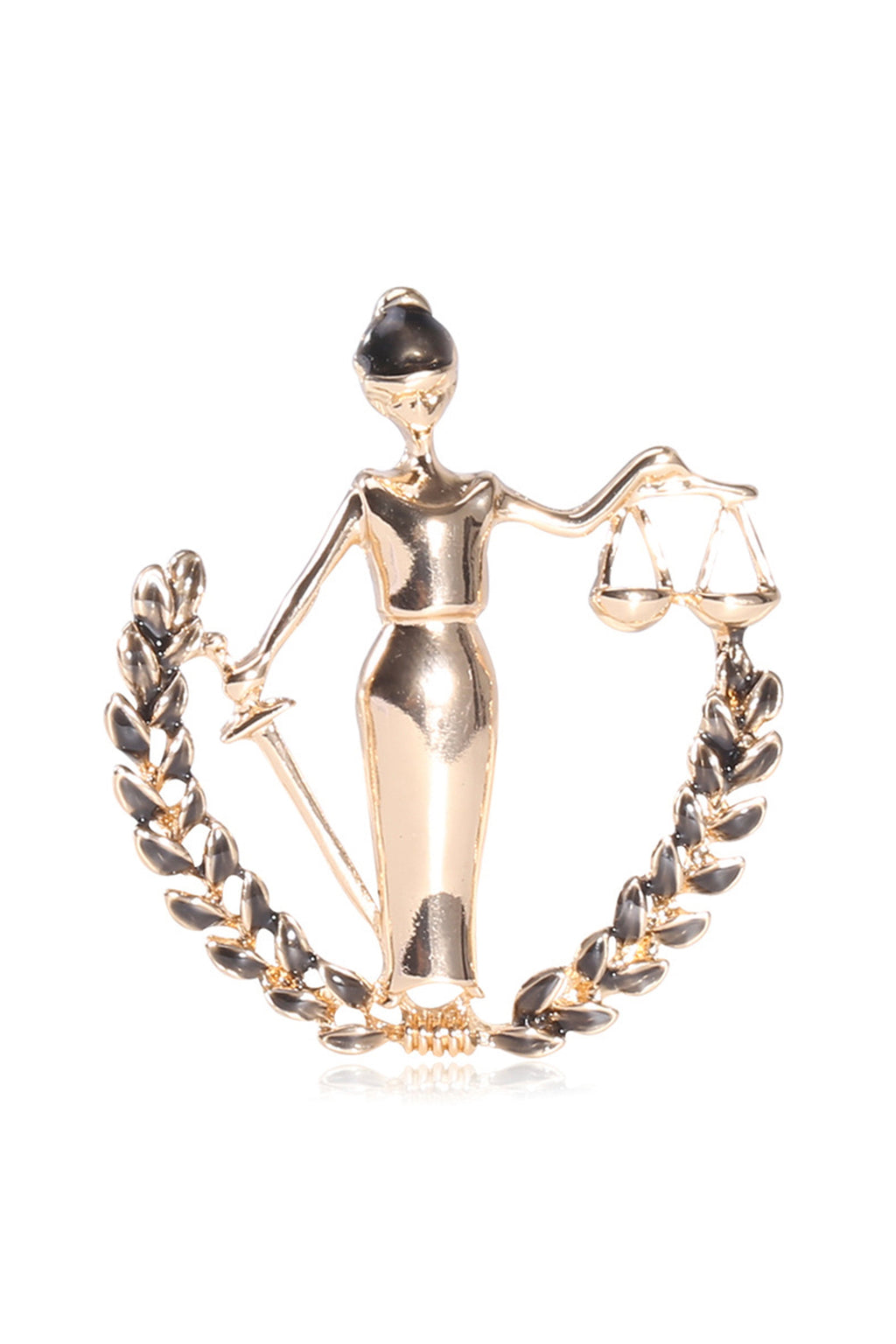 Libra Alloy Brooch PA4282