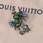 Flamingo Rhinestone Brooch PA4283