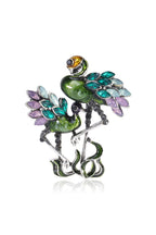Flamingo Rhinestone Brooch PA4283