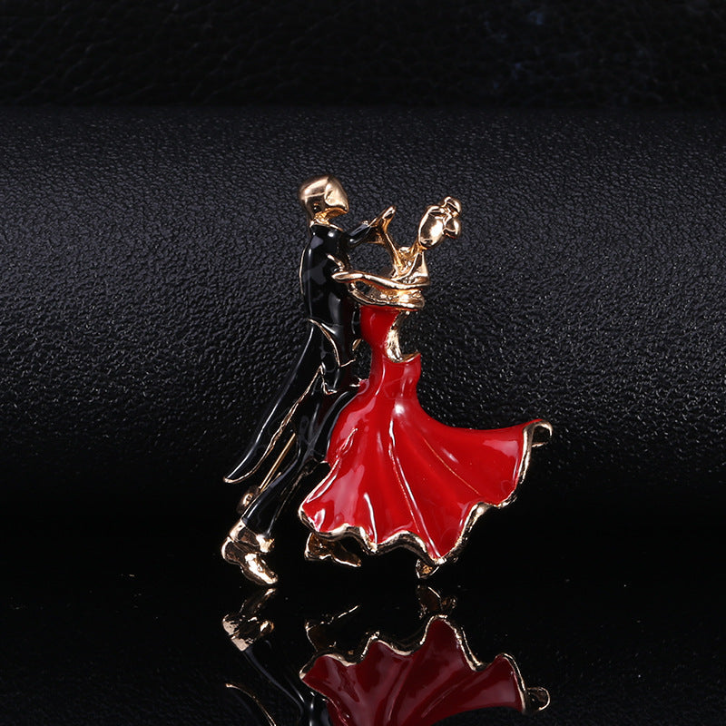 Dancing Alloy Brooch PA4285