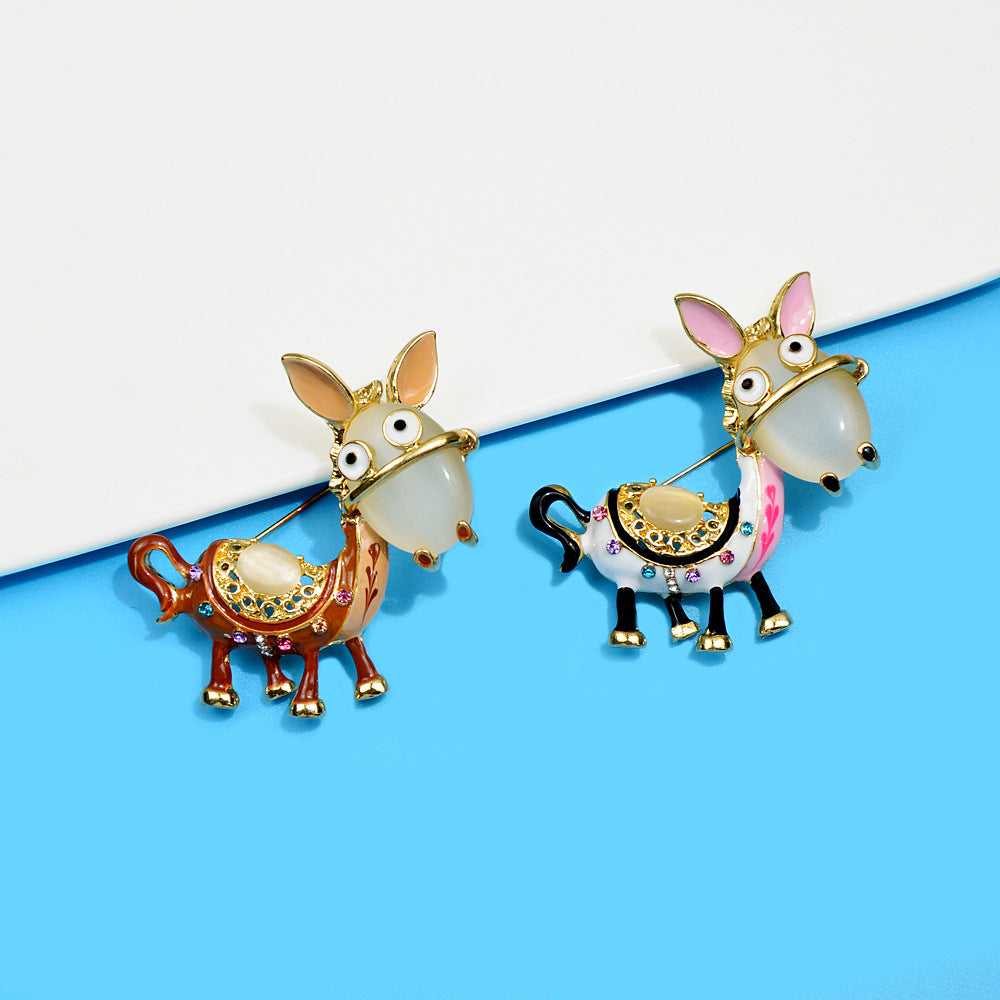 Donkey Opal Brooch PA4358