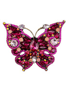 Butterfly Rhinestone Brooch PA4433 - view 7