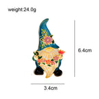 Floral Portrait Alloy Brooch PA4462