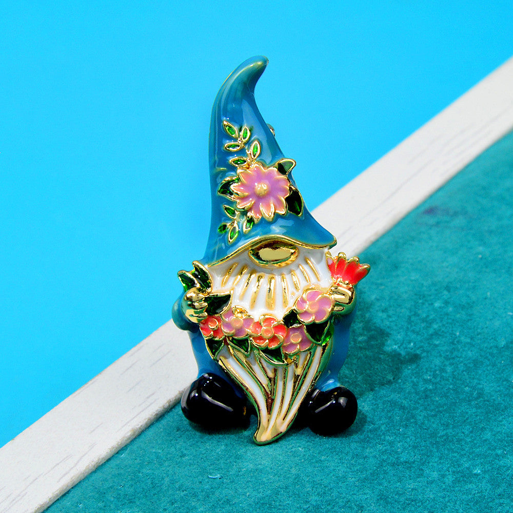 Floral Portrait Alloy Brooch PA4462