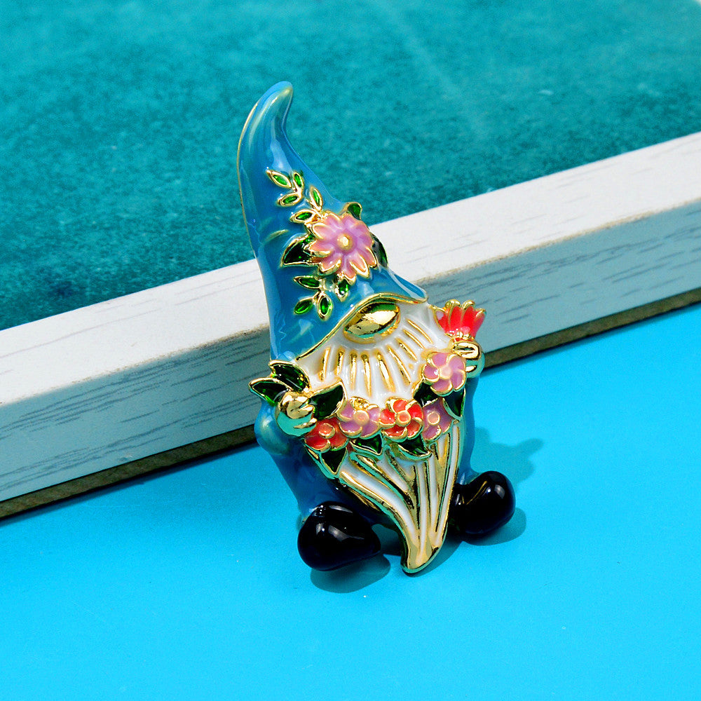Floral Portrait Alloy Brooch PA4462