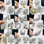 Radomly Cubic Zirconia Brooch PA4564