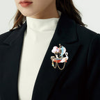 Sailboat Crystal Alloy Brooch PA4569 - view 4