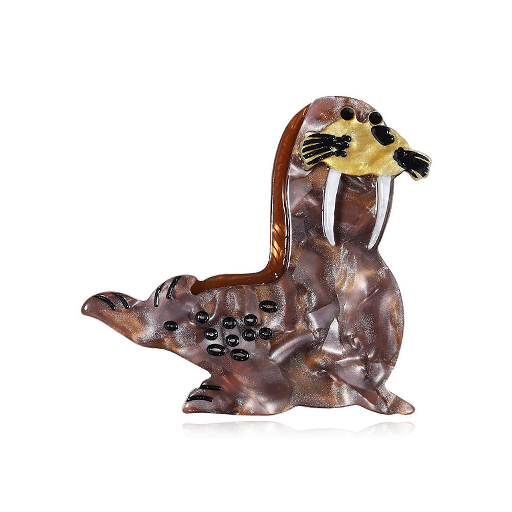 Sea Dog Acrylic Brooch PA4710