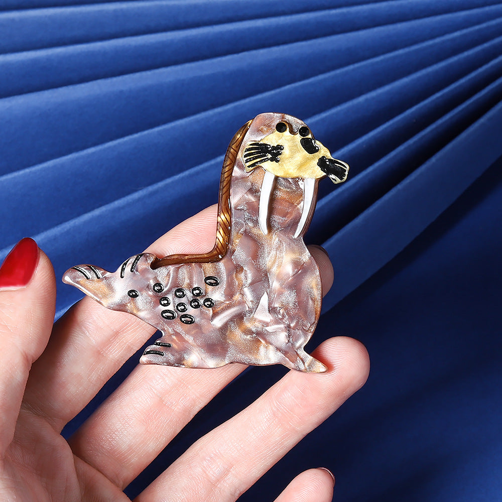 Sea Dog Acrylic Brooch PA4710