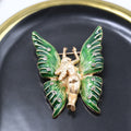 Butterfly Elf Rhinestone Brooch PA4715