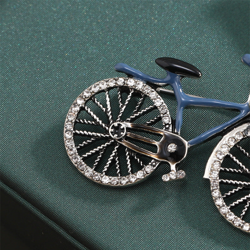 Bicycle Rhinestone Brooch PA4724